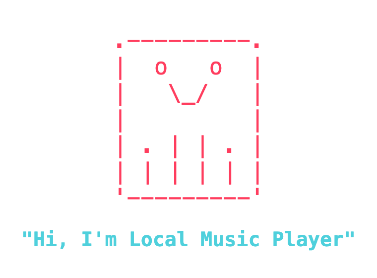 Local Music Player – the equaliser mascot saying hello